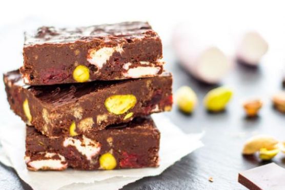 Dark Chocolate Guinness Rocky Road Dessert Bars