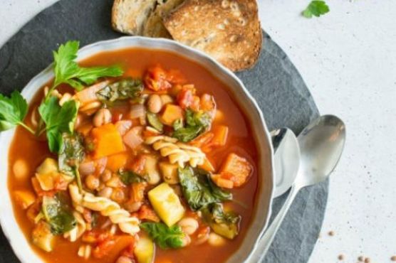 Winter Vegetable Minestrone Soup
