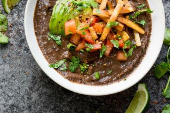 Slow Cooked Black Bean Soup Slow Cooked Black Bean Soup