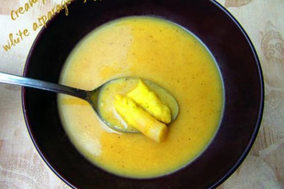 Creamy white asparagus soup Creamy white asparagus soup