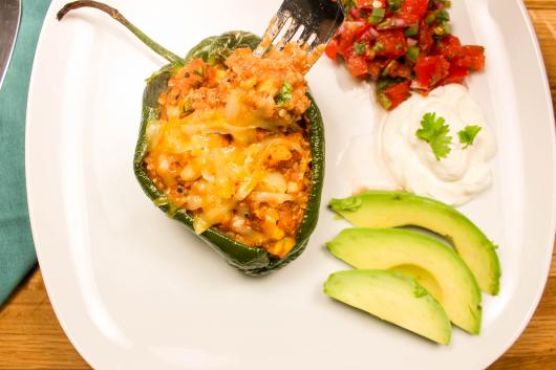 Vegetarian Enchilada Stuffed Peppers Vegetarian Enchilada Stuffed Peppers