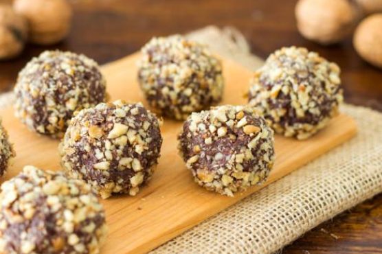 Walnut Dark Chocolate Truffles