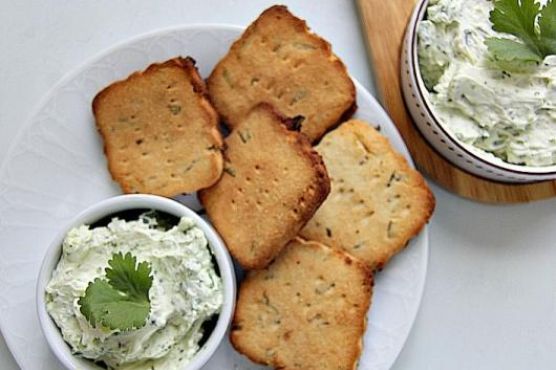 Goats Cheese Rosemary Crackers