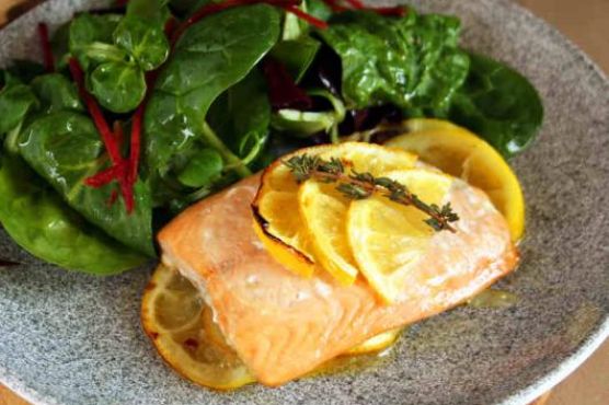 Baked Lemon Salmon Baked Lemon Salmon