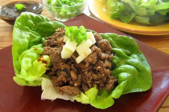 Spiced Turkey Lettuce Wraps with Green Apple and Butter Lettuce Spiced Turkey Lettuce Wraps with Green Apple and Butter Lettuce