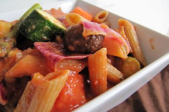 Rustic Pasta with Chunky Vegetables Rustic Pasta with Chunky Vegetables