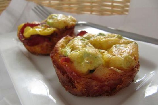 Bacon Wrapped Egg Cups with Horseradish and Cheddar Bacon Wrapped Egg Cups with Horseradish and Cheddar