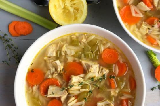 Light Greek Lemon Chicken Orzo Soup Light Greek Lemon Chicken Orzo Soup