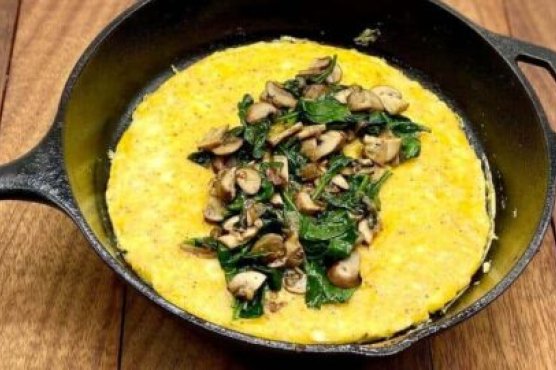 Spinach Mushroom Omelette with Parmesan Spinach Mushroom Omelette with Parmesan