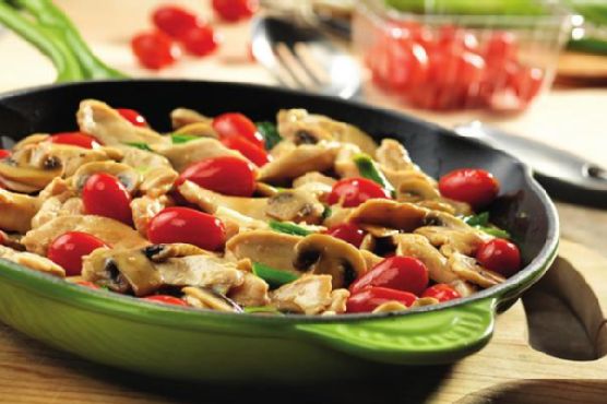 Chicken with Grape Tomatoes and Mushrooms Chicken with Grape Tomatoes and Mushrooms