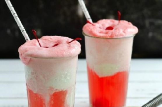 Dirty Shirley" & Amaretto Ice Cream Floats
