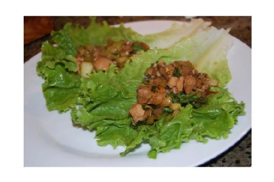Asian Barbecue Chicken Lettuce Wraps