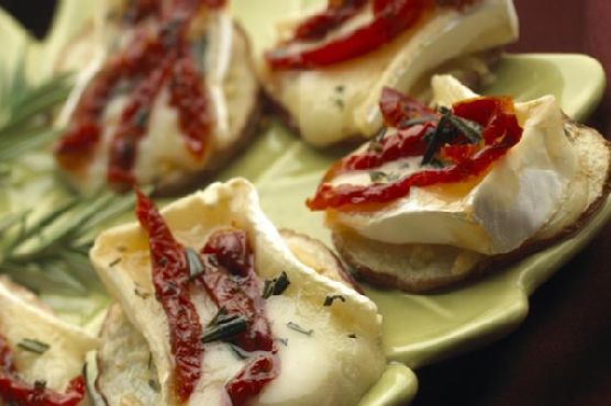Baby Brie-Topped Potato Slices