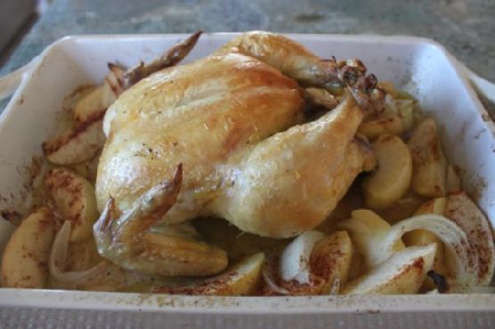 Baked Chicken with Cinnamon Apples Baked Chicken with Cinnamon Apples