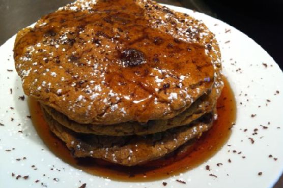 Baked Pumpkin Chocolate Chip Pancakes Baked Pumpkin Chocolate Chip Pancakes