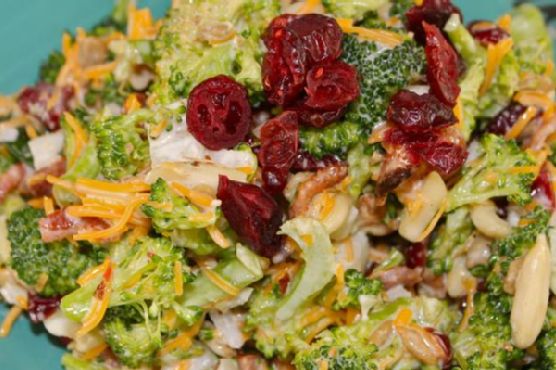 Broccoli, Dried Cranberry and Smokey Bacon Salad