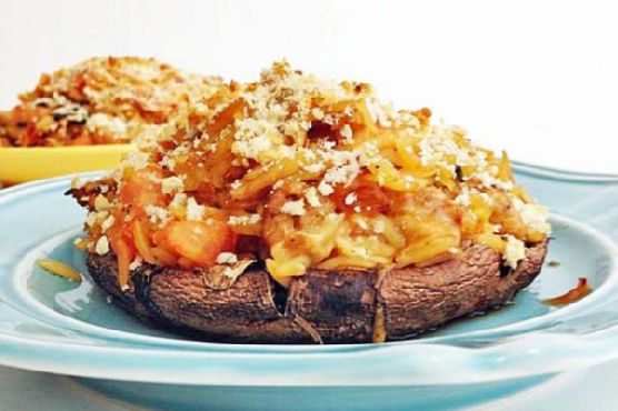 BRUSCHETTA STUFFED PORTOBELLOS BRUSCHETTA STUFFED PORTOBELLOS