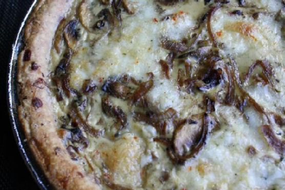 Caramelised Onion and Mushroom Quiche Caramelised Onion and Mushroom Quiche
