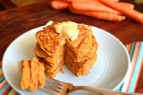 Carrot Cake Pancakes w Honey Butter Carrot Cake Pancakes w Honey Butter