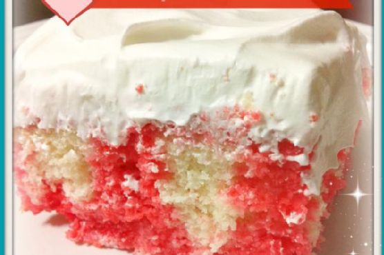 Cherry Jello Poke Cake