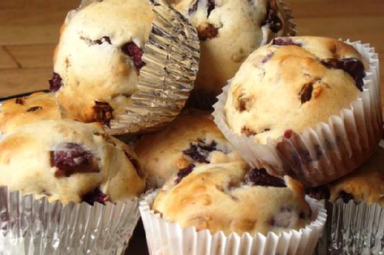 Cherry, Date & Nut Muffins