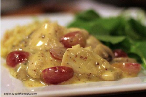 Chicken Veronique with Dijon and Mushrooms Chicken Veronique with Dijon and Mushrooms