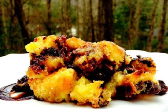 chocolate chip bread pudding