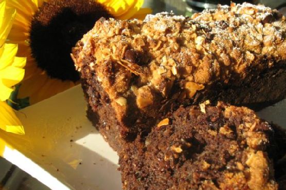 Chocolate Zucchini and Sweet Potato Bread With Almonds and Dried Cherries