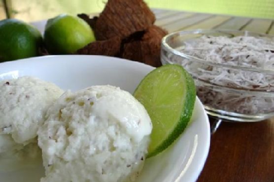 Coconut lime ice cream