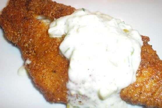 Cornmeal-Crusted Catfish with Cajun Seasoning and Spicy Tartar Sauce Cornmeal-Crusted Catfish with Cajun Seasoning and Spicy Tartar Sauce