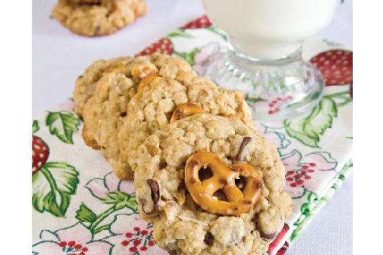 Cowboy Cookies With Pretzels and Raisinettes