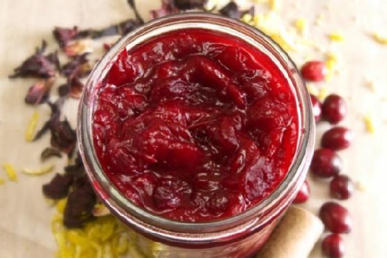 Hibiscus Cranberry Sauce