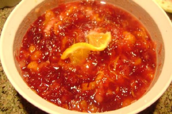 Cranberry Sauce With Fresh Ginger