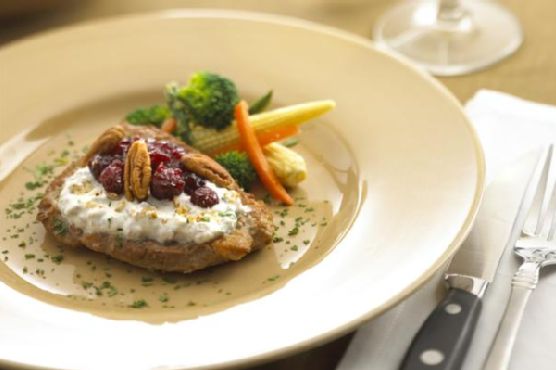 Cranberry Turkey Cutlets With Fresh Chavrie