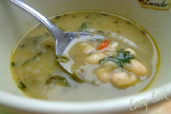 Creamy aubergine and cannellini soup Creamy aubergine and cannellini soup