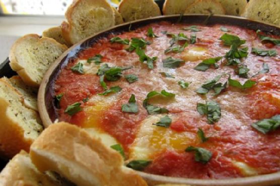 Creamy Egg Marinara Breakfast Dip Creamy Egg Marinara Breakfast Dip