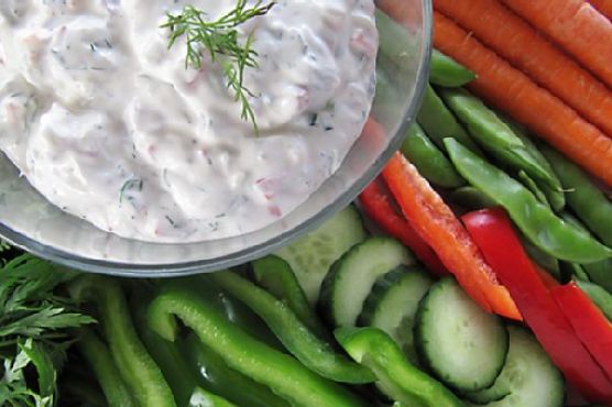 Crunchy Lemon Dill Vegetable Dip Crunchy Lemon Dill Vegetable Dip