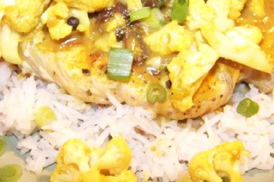 Curried Pork Chops and Cauliflower With Basmati Rice Curried Pork Chops and Cauliflower With Basmati Rice