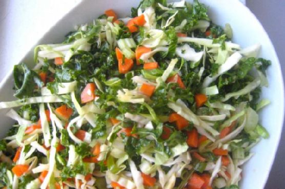 Delightful Kale and Cabbage Slaw Delightful Kale and Cabbage Slaw