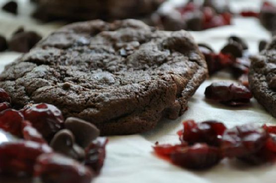 Double Chocolate Cherry Cookies Double Chocolate Cherry Cookies