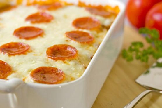 Easy Cheesy Pizza Casserole Easy Cheesy Pizza Casserole