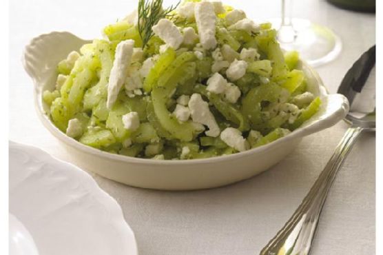 Feta and Cucumber Saute