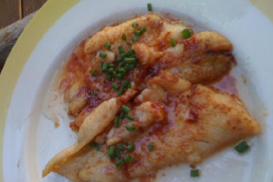 Filet Of Sole With A Brown Butter Rose Sauce Filet Of Sole With A Brown Butter Rose Sauce