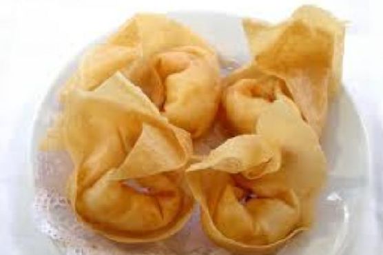 Fried Stuffed Wontons with Healthy Dark Chocolate