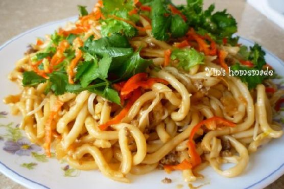 Fried Udon With Dried Shrimp Fried Udon With Dried Shrimp