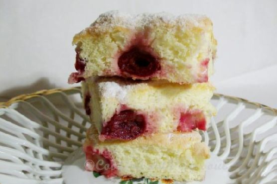 Frozen Sour Cherry Sponge Frozen Sour Cherry Sponge