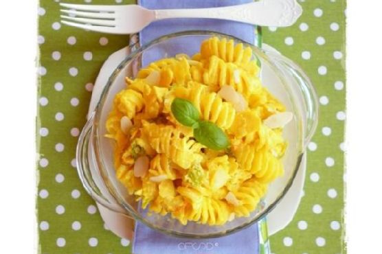 Fusilli With Zucchini Flowers, Ricotta and Saffron Fusilli With Zucchini Flowers, Ricotta and Saffron