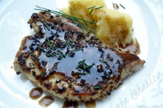 Glazed pork chops