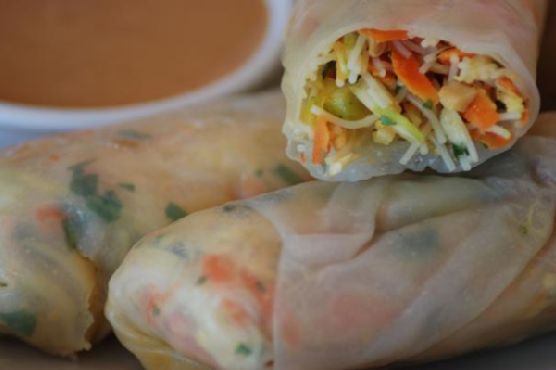 Gluten Free Vegetarian Spring Rolls With Thai-Style Peanut Sauce Gluten Free Vegetarian Spring Rolls With Thai-Style Peanut Sauce