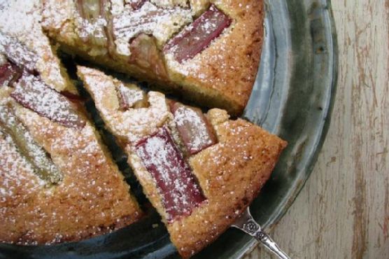 Gluten-Free Rhubarb, Lemon and Almond Cake